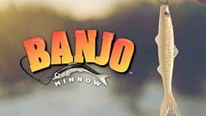 Banjo Minnow Infomercial Cover Image showing the logo and the fishing lure product.
